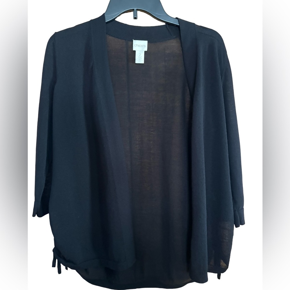 Chico's Black Open-Front Cardigan Sweater
Chico’s size 2 US Large